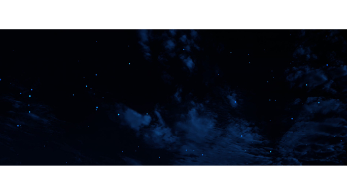 【宽屏天空】宁静唯美深夜薄云繁星夜景星空
