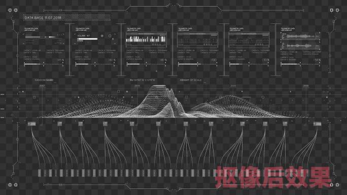 4K科技科幻大数据分析屏幕