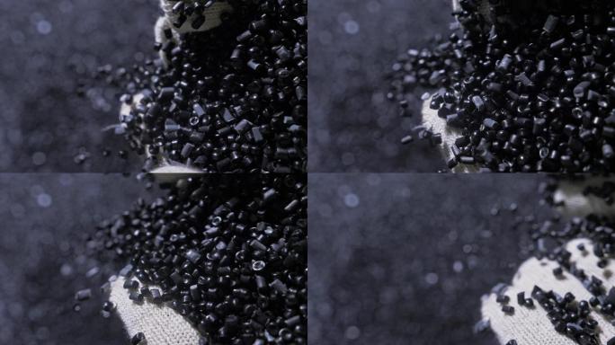 塑料黑灰色颗粒屑塑料生产塑料加工塑料颗粒