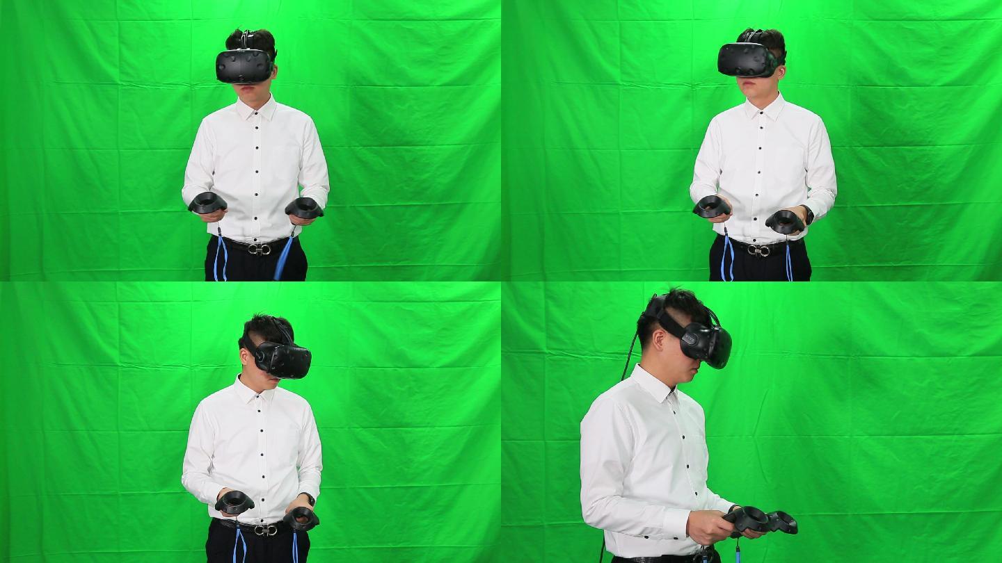 3d眼镜vr体验绿幕