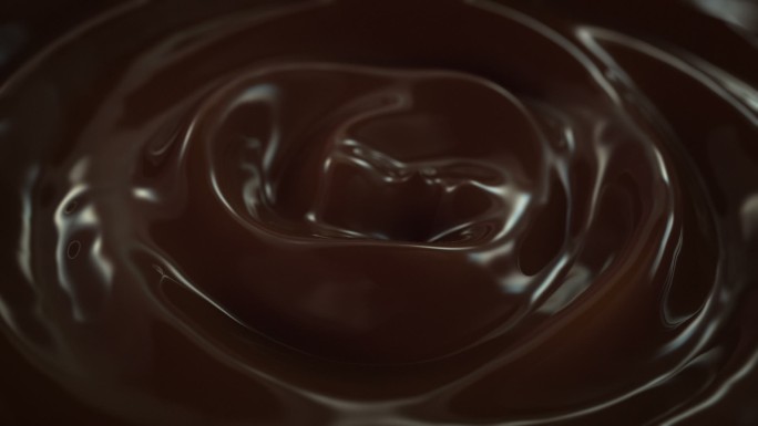 慢动作巧克力漩涡视频