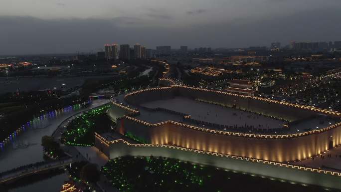 正定南门夜景