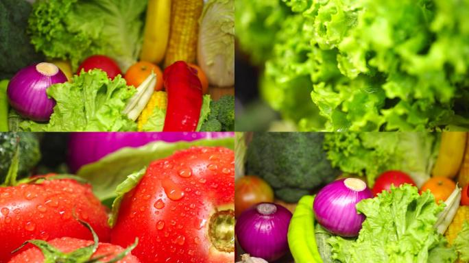水果蔬菜-绿色蔬菜特写