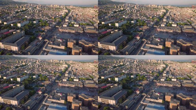 蓟州地标航拍素材天津蓟州区城市