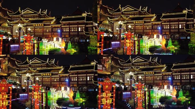 上海豫园灯会空镜