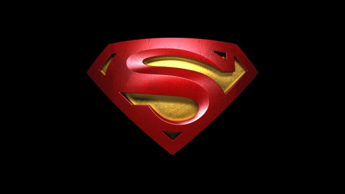超人logo标志转场
