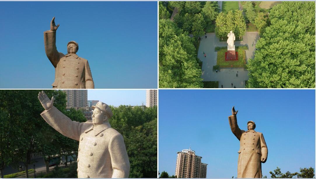 郑州人民广场毛主席塑像