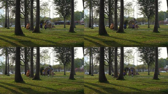 风景夏天结婚拍摄人物