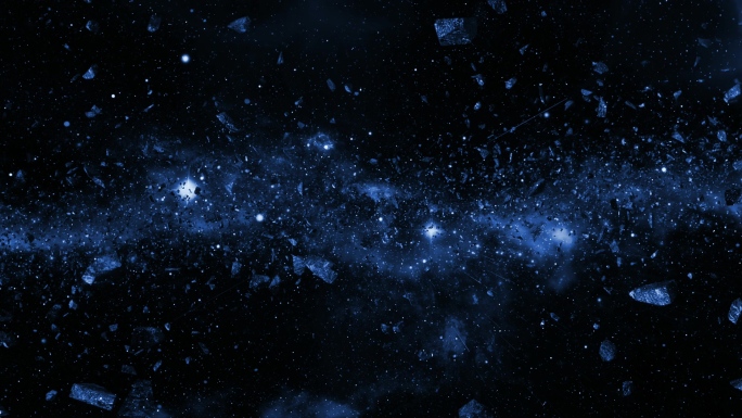 【4K宇宙】璀璨银河星云宇宙粒子陨石爆炸