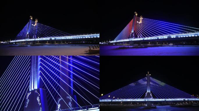 哈萨尔大桥夜景