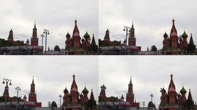 莫斯科历史悠久的克里姆林宫建筑群和大皇宫