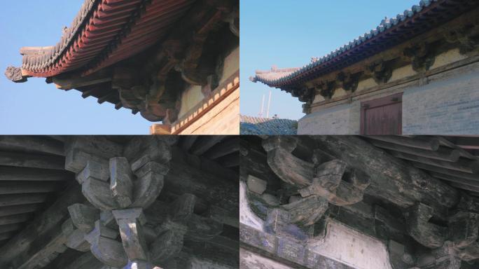 【4k】建筑斗拱寺庙建筑大云寺