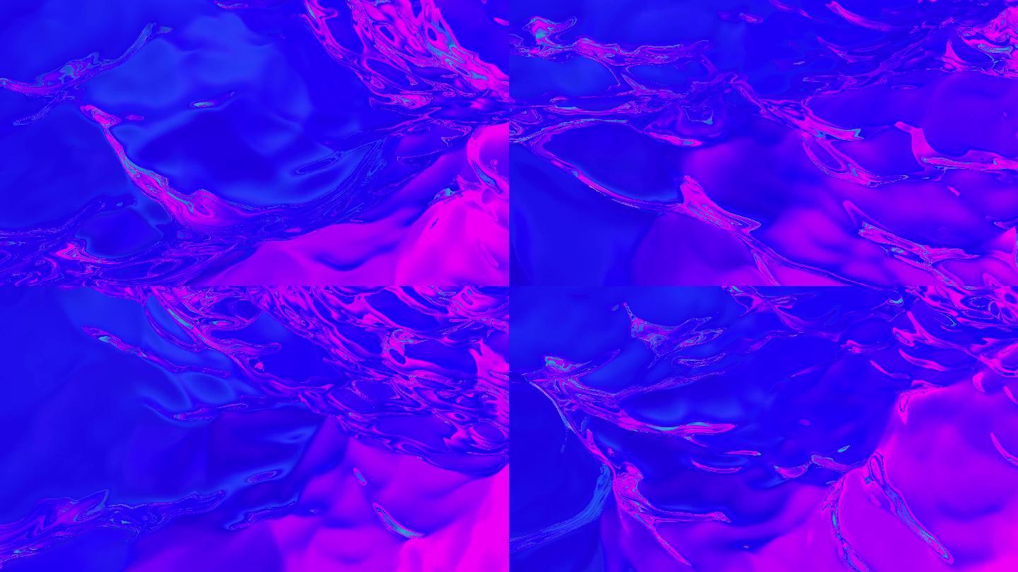 蓝色紫色虚拟海浪波浪