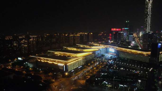 苏州国际博览中心日夜景