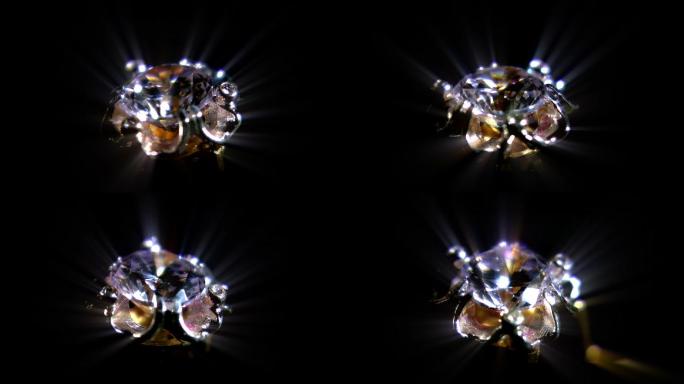 闪亮钻石旋转360度