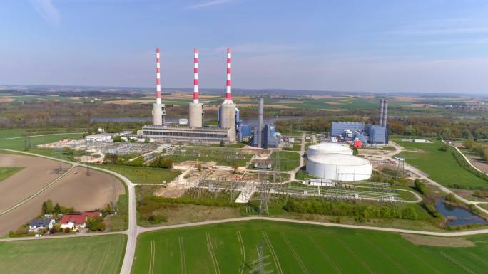 燃气发电站电厂发电站新能源地球能源环保生