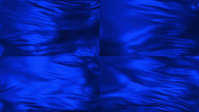 4K蓝色丝绸背景