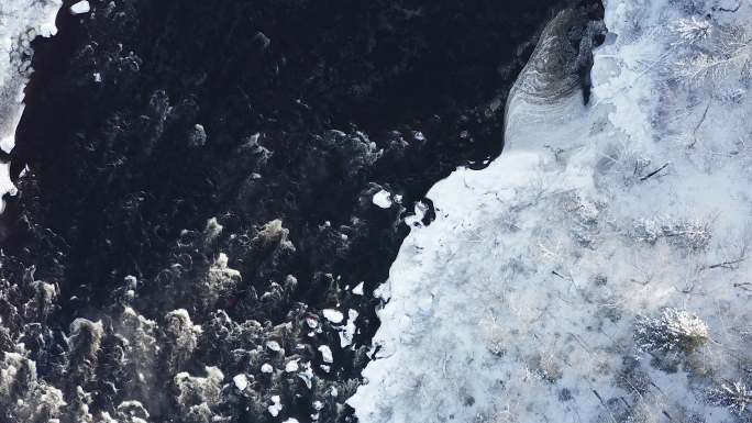 冰川鸟瞰图南极北极高原还不冰山冰雪