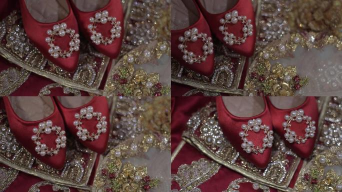 珠宝新娘鞋