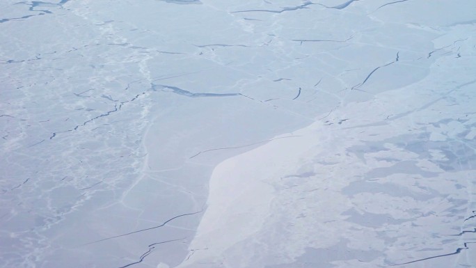 北极景观鸟瞰图