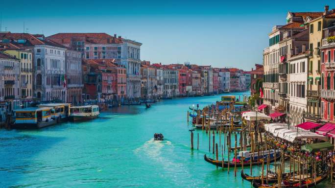 威尼斯大运河水城景点亚得里亚海