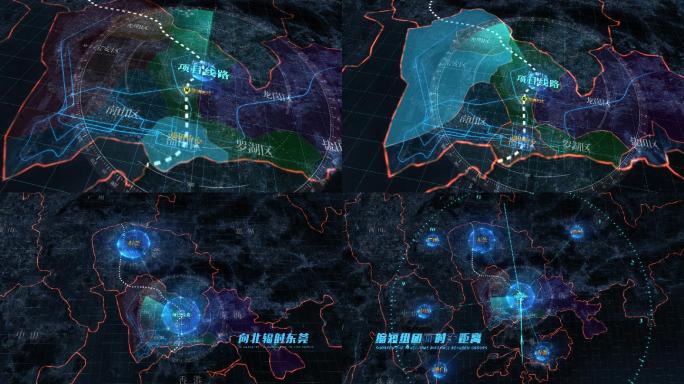 深圳广州铁路地图区位展示