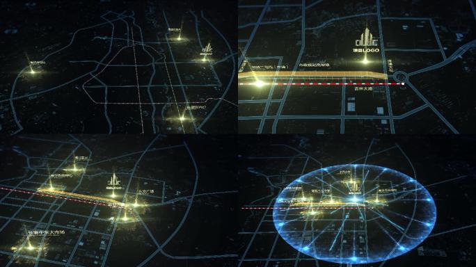 地产建筑动画长春项目区位