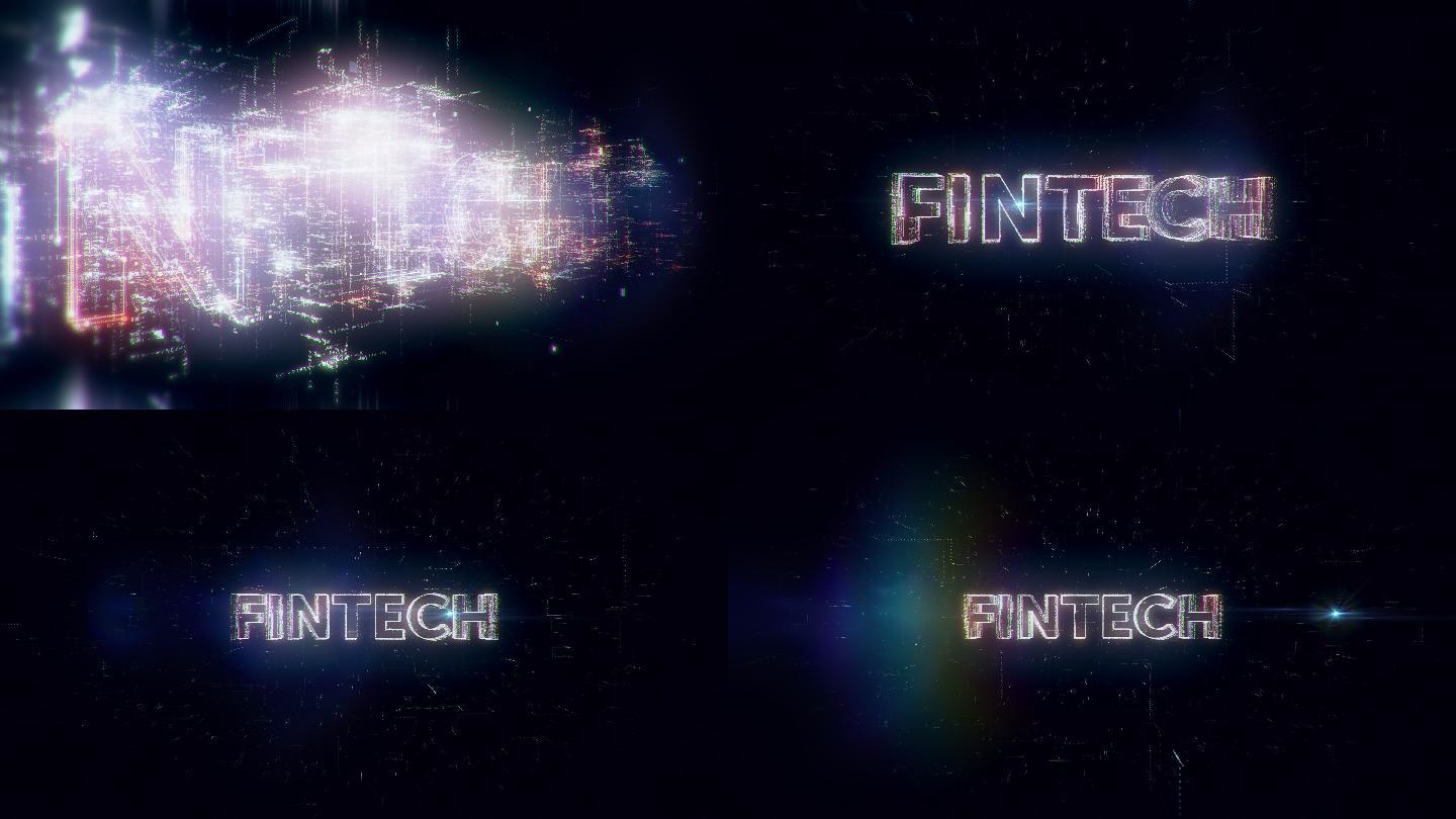 FinTech word动画