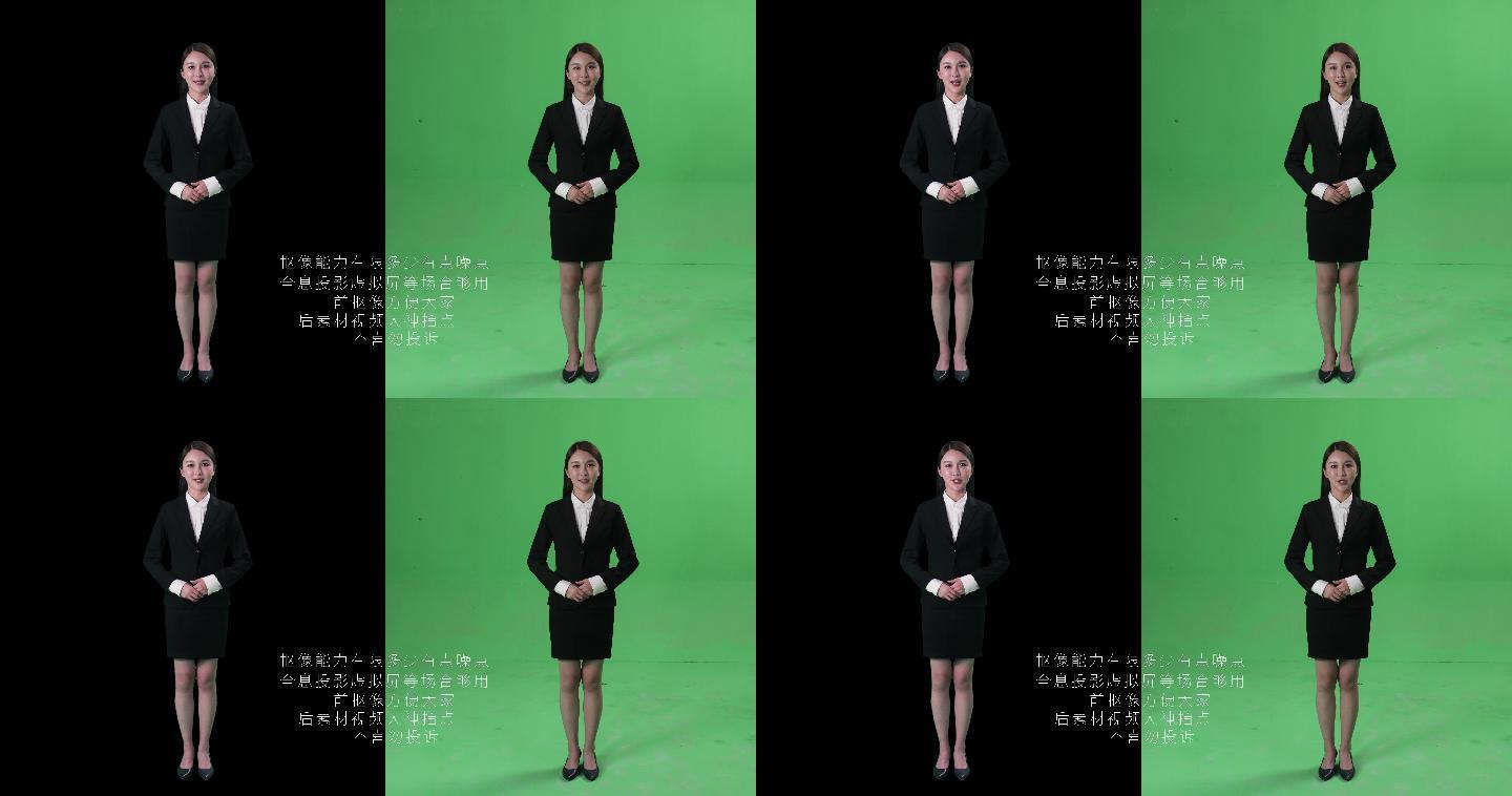 4K主持人美女虚拟主持人后