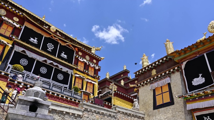 香格里拉藏族松赞林寺延时