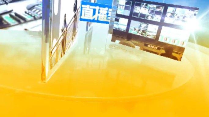 新闻片头蓝色科技图片展示3Dmax工程