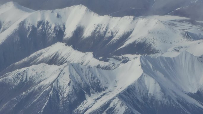4K60FPS西藏雪山群航拍