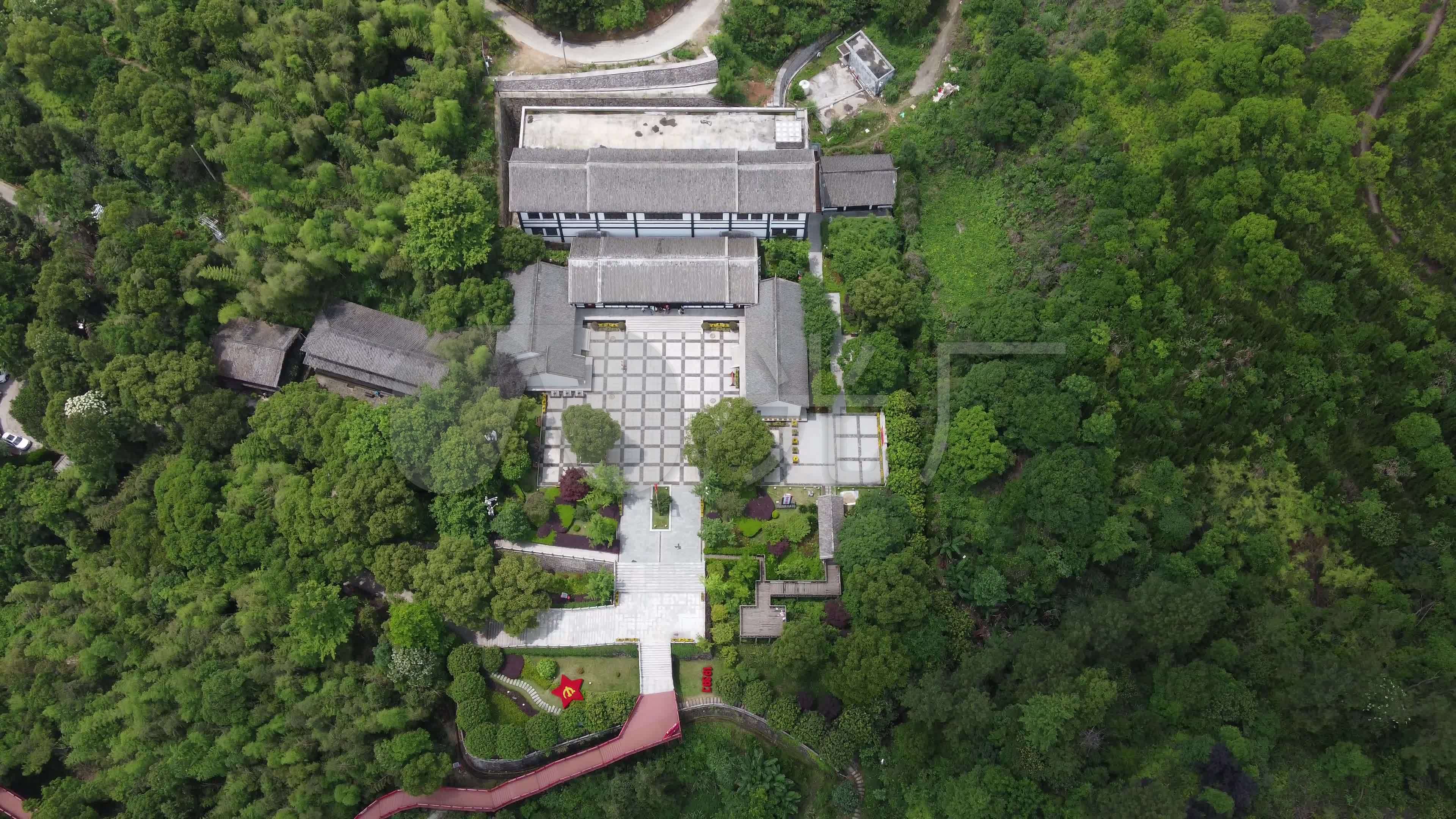 温州平阳县凤卧镇红色纪念馆_3840x2160_高清视频素材下载(编号