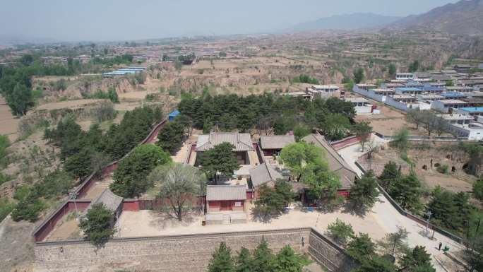 航拍国宝五台山唐代建筑南禅寺_2160p