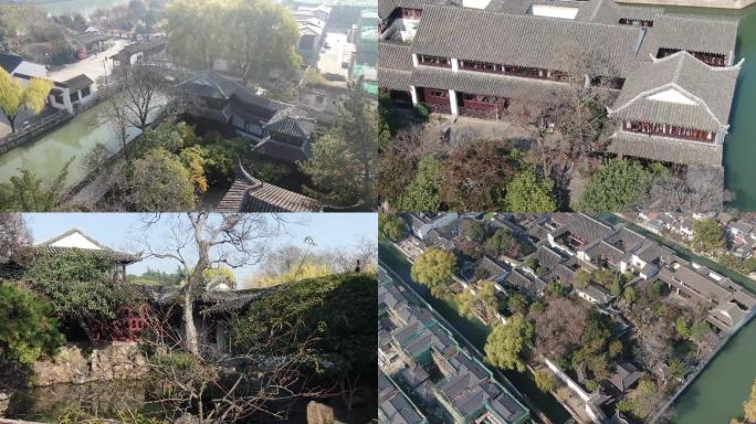 苏州园林，耦园航拍