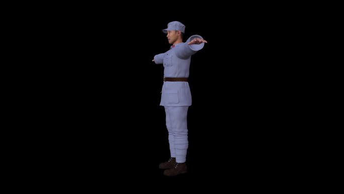红军战士工农红军3D模型