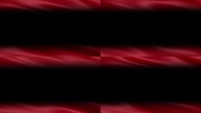 红绸飘动视频边框-带通道无限循环