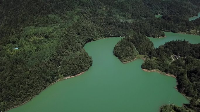 小型水库乌江流域山清水秀大坝水力发电