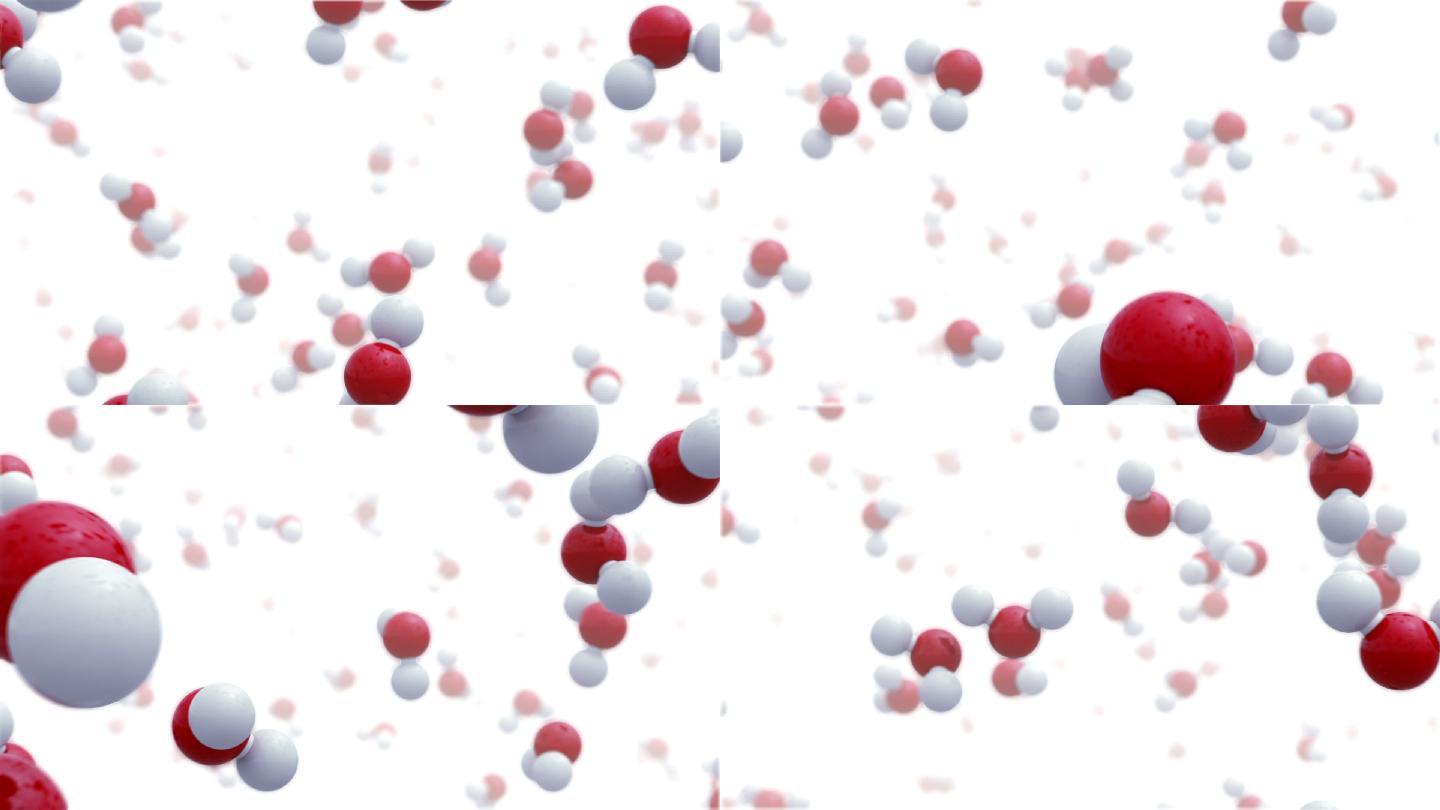 水分子卡通动漫3d广告视频素材