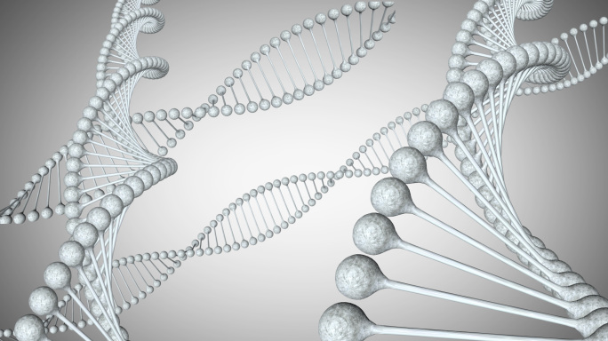 旋转DNA链条
