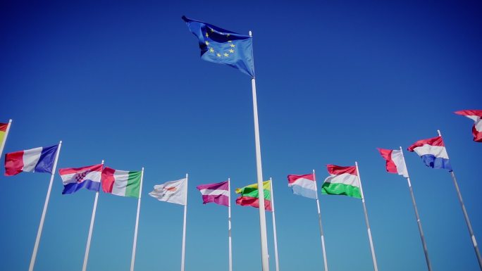 欧盟和欧洲国家的旗帜