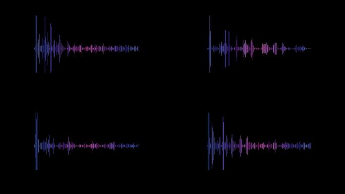 音频可视化音乐波形带通道