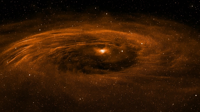 【4K宇宙】金色银河星空宇宙爆炸陨石背景