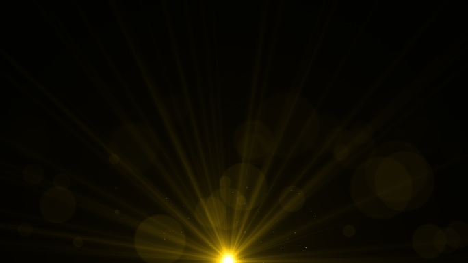 4K金色光效光束（透明通道）