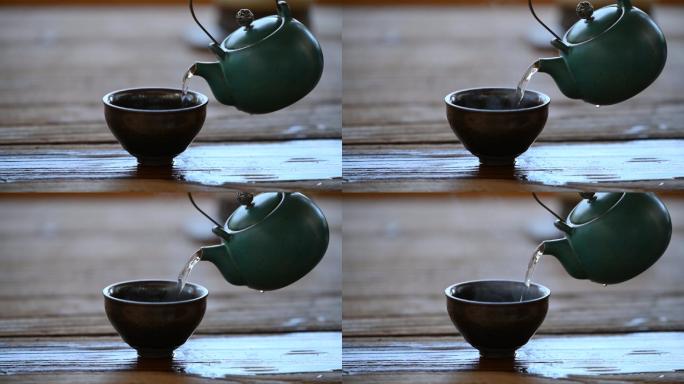 茶艺泡茶陶瓷壶视频