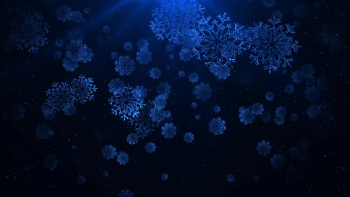 雪花下落-视频素材