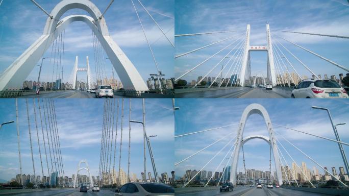 4K升格拍摄陕西汉中龙岗大桥车流