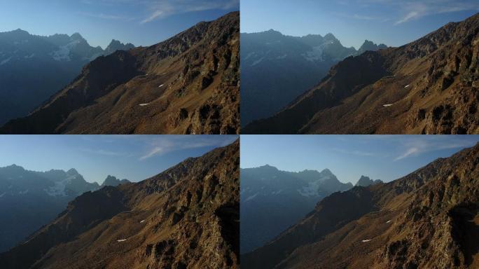 智利山区国外风光4K航拍高山