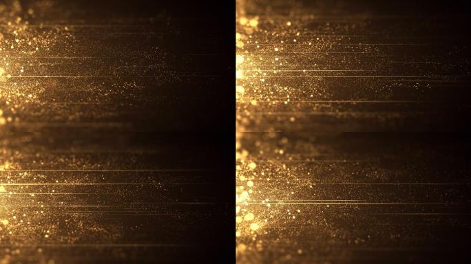 金光闪闪的背景金色粒子光线背景素材视频大