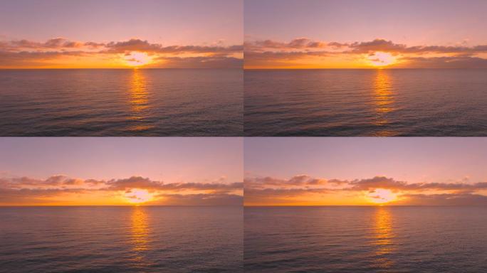 日出时的海景，海面